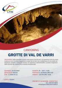 Canyoning Grotte Val de Varri 24/06/2018